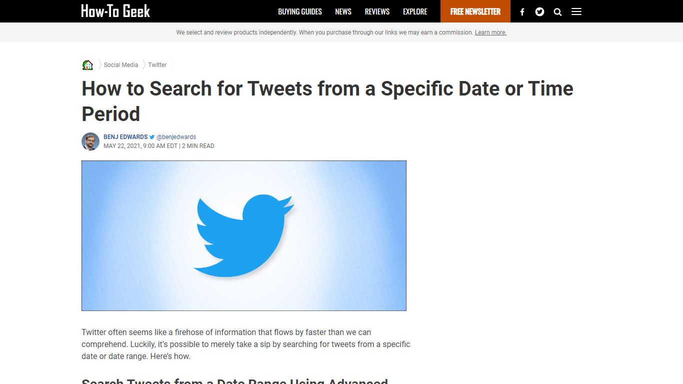 How to Search for Tweets from a Specific Date or Time Period