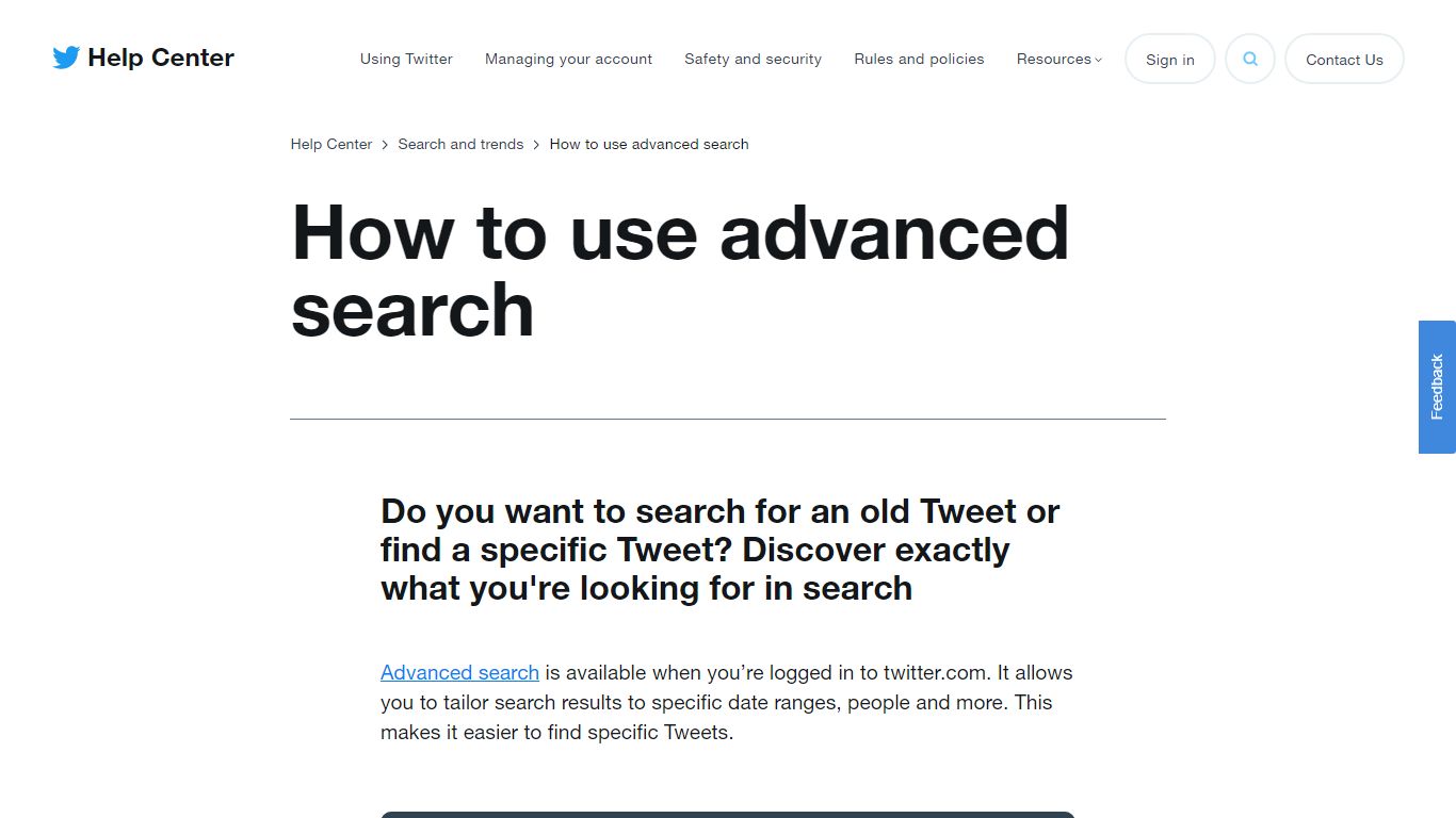 How to use advanced search – find Tweets, hashtags, and more - Twitter